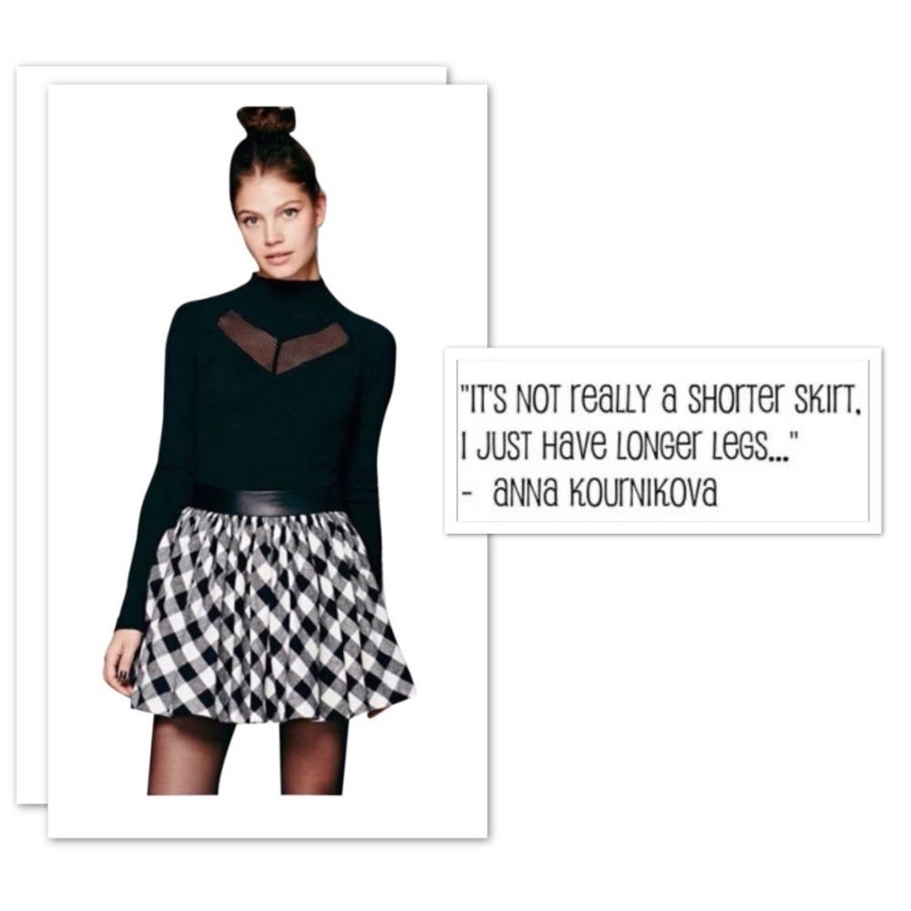 Free People RARE Buffalo Plaid Mini Skirt